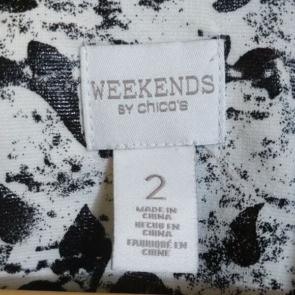 Chico's L 12 Weekends Zip Front Outerwear Vest Jacket Transitional Weather - Picture 9 of 13